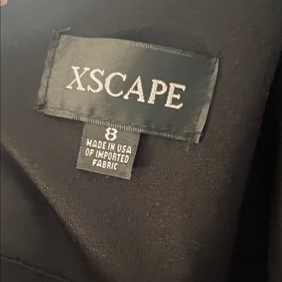 Xscape Black and Gold Long Sleeve Dress - Picture 9 of 12